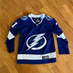 Tampa Bay Lightning Brayden Point Hockey Jersey Youth Boys Size: Small
